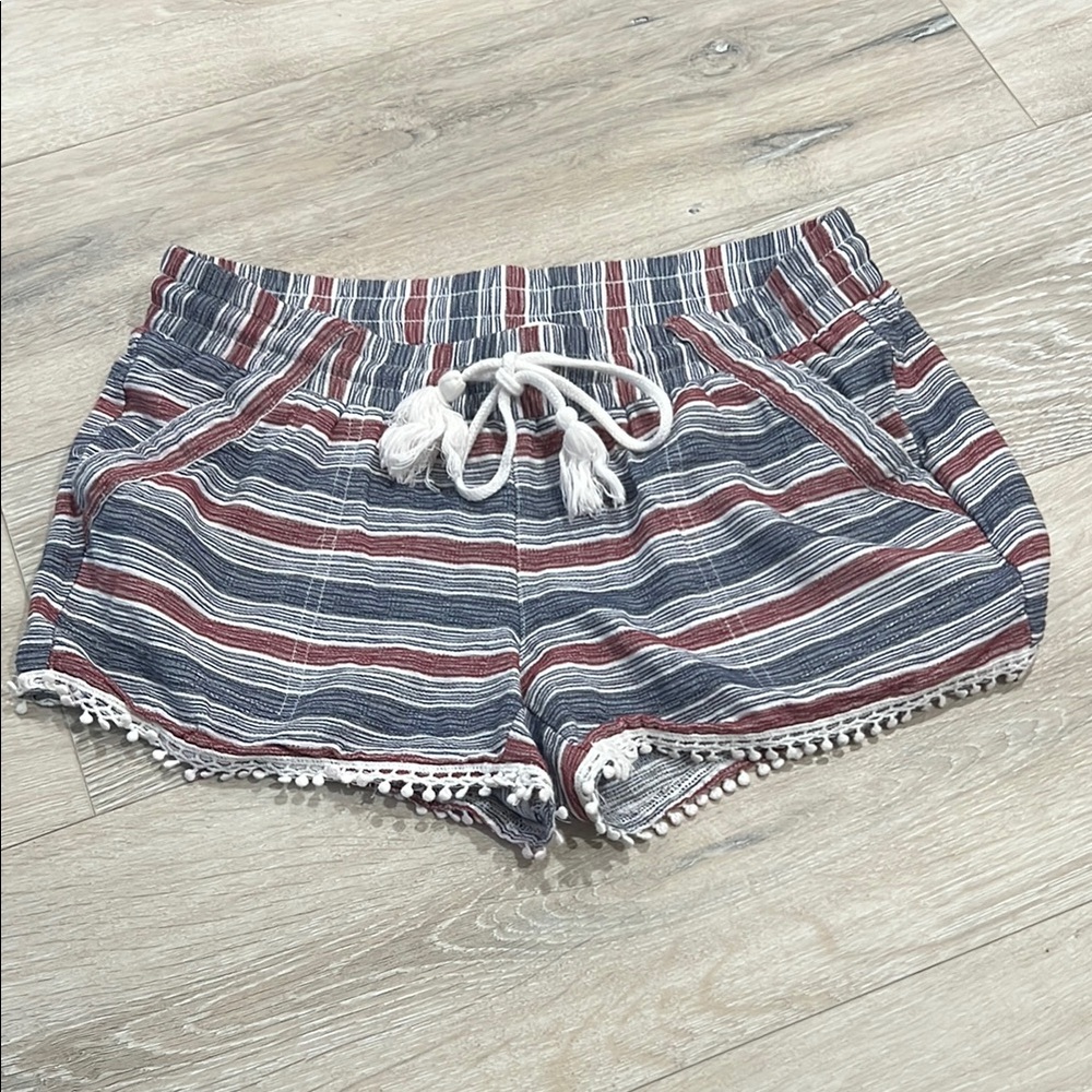 Rewind High Waist Red, white & Blue Shorts